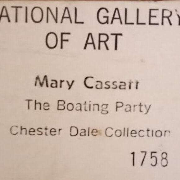 RARE Museum Pair – Numbered Manet & Cassatt Wall Plaques – NGA PROVENANCE - Picture 4 of 4